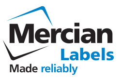 GIF showing rolling messages underneath the standard Mercian Labels logo - stating - 'Made reliably, Made with care, Made responsibly, Made in Britain, Made easy, Made for YOU'.